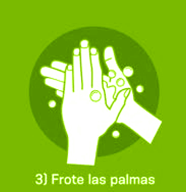 3 Frote las palmas